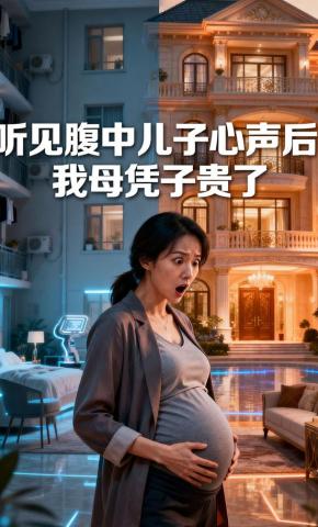 短剧《听见腹中儿子心声后，我母凭子贵了》海报