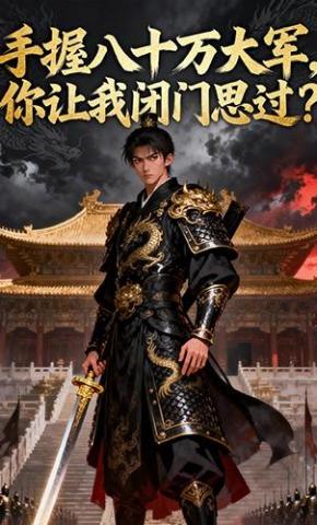 短剧《手握八十万大军，你让我闭门思过？》海报