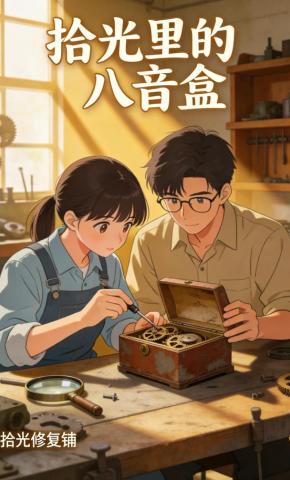 短剧《拾光里的八音盒》海报