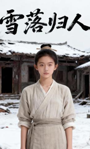 短剧《雪落归人》海报