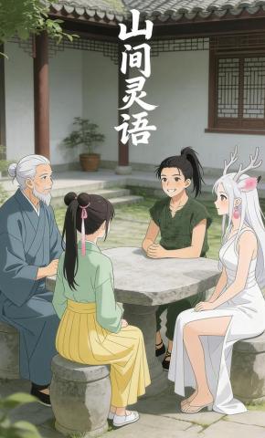 短剧《山间灵语》海报