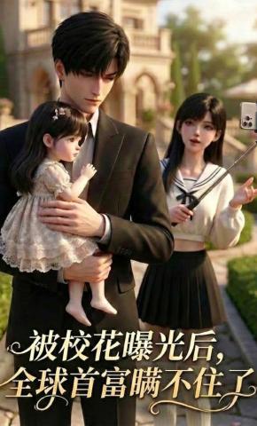 短剧《被校花曝光后，全球首富瞒不住了》海报