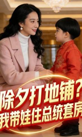 短剧《除夕打地铺？我带娃住总统套房》海报