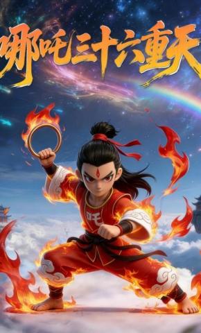 短剧《哪吒三十六重天》海报