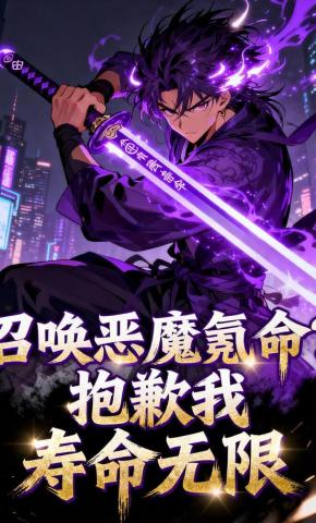 短剧《召唤恶魔氪命？抱歉我寿命无限》海报