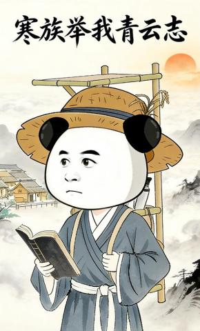 短剧《寒族举我青云志》海报