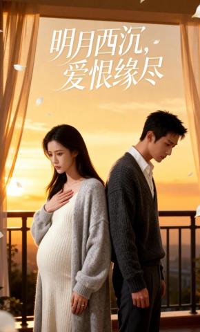 短剧《明月西沉，爱恨缘尽》海报