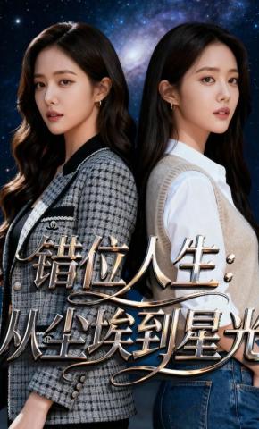 短剧《错位人生：从尘埃到星光》海报