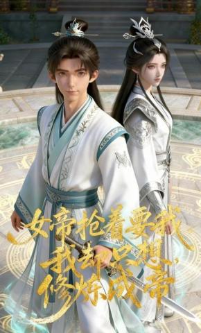 短剧《女帝抢着要我，我却只想修炼成帝》海报