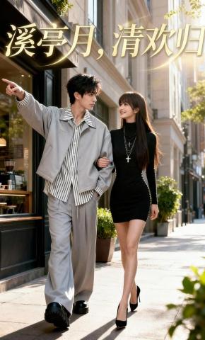 短剧《溪亭月，清欢归》海报