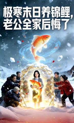 短剧《极寒末日养锦鲤，老公全家后悔了》海报