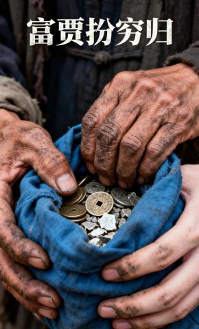 短剧《富贾扮穷归》海报