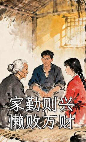 短剧《家勤则兴，懒败万财》海报