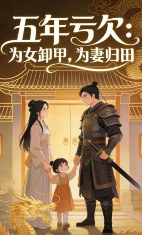 短剧《五年亏欠：为女卸甲，为妻归田》海报