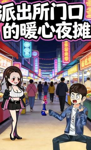 短剧《派出所门口的暖心夜摊》海报