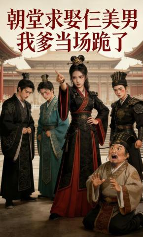 短剧《朝堂求娶仨美男我爹当场跪了》海报