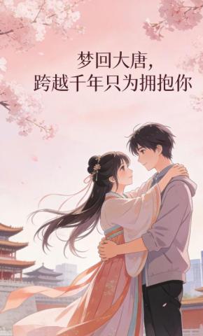 短剧《梦回大唐，跨越千年只为拥抱你》海报