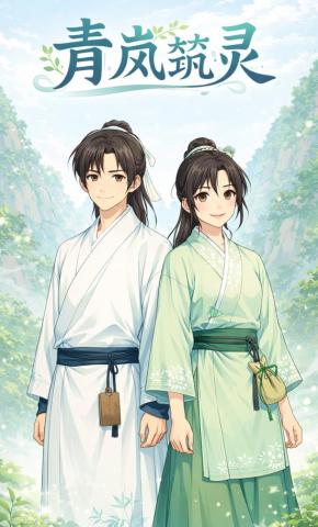 短剧《青岚筑灵》海报