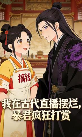 短剧《我在古代直播摆烂，暴君疯狂打赏》海报