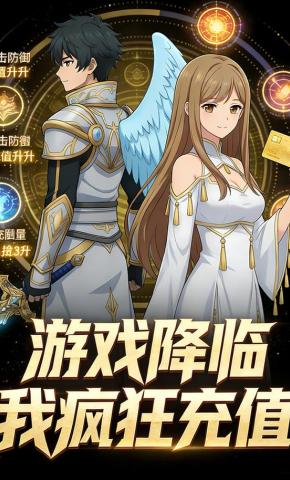 短剧《游戏降临我疯狂充值》海报