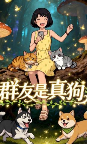 短剧《群友是真狗》海报