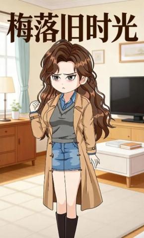 短剧《梅落旧时光》海报