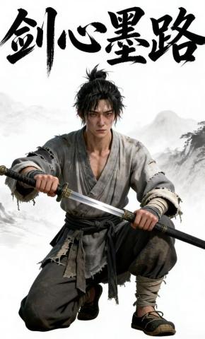 短剧《剑心墨路》海报