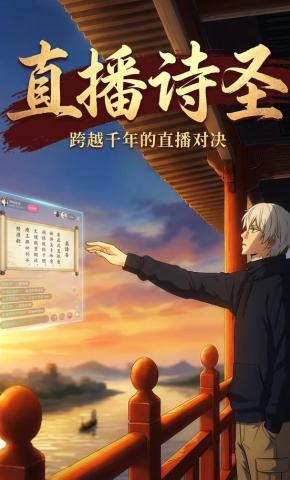 短剧《直播诗圣》海报