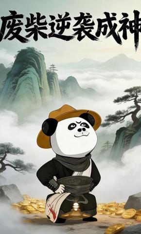 短剧《废柴逆袭成神》海报