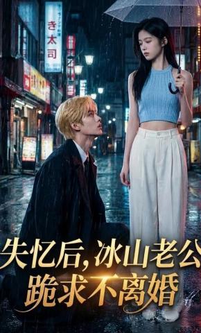 短剧《失忆后，冰山老公跪求不离婚》海报