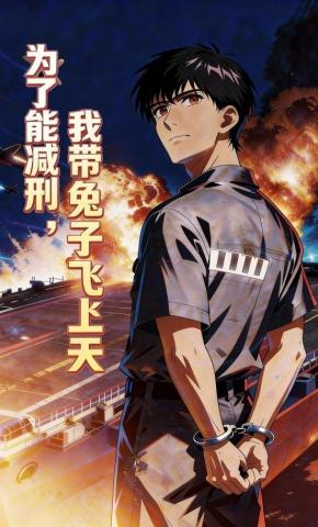 短剧《为了能减刑，我带兔子飞上天》海报