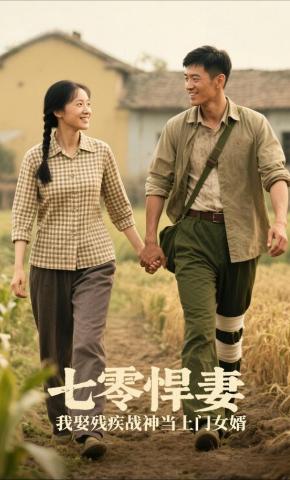 短剧《七零悍妻：我娶残疾战神当上门女婿》海报