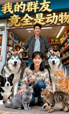 短剧《我的群友竟全是动物》海报