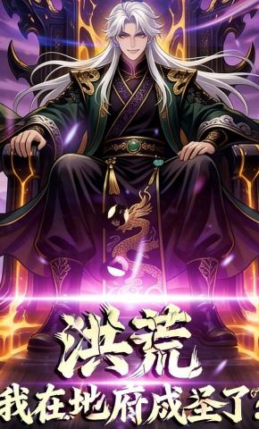 短剧《洪荒：我在地府成圣了》海报