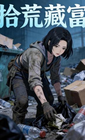 短剧《拾荒藏富》海报