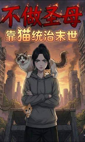 短剧《不做圣母：靠猫统治末世》海报