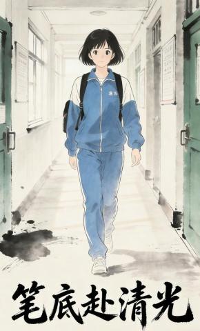 短剧《笔底赴清光》海报