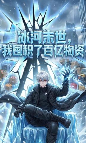 短剧《冰河末世我囤积了百亿物资》海报