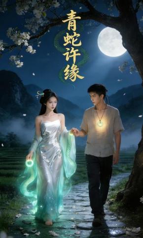 短剧《青蛇许缘》海报