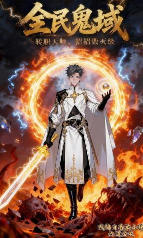 短剧《全民鬼域：转职天师，招招毁灭级》海报