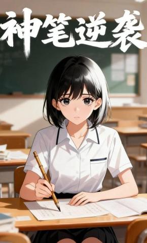 短剧《神笔逆袭》海报