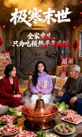 短剧《极寒末世：全家重生，只为吃顿热乎年夜饭》海报