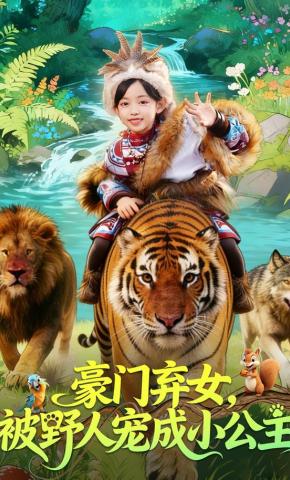 短剧《豪门弃女，被野人宠成小公主》海报