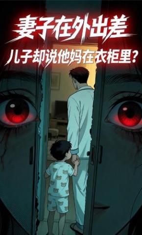 短剧《妻子在外出差，儿子却说他妈在衣柜里？》海报