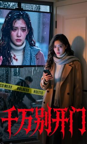 短剧《千万别开门》海报