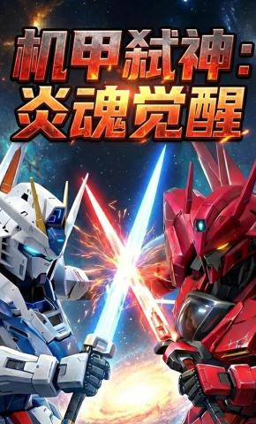 短剧《机甲弑神炎魂觉醒》海报