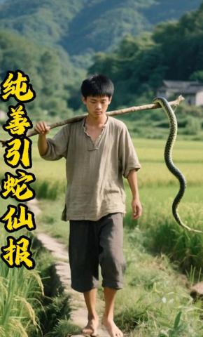 短剧《纯善引蛇仙报》海报