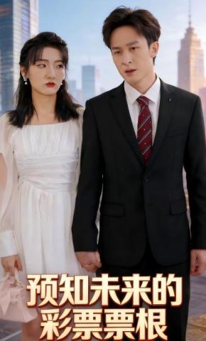 短剧预知未来的彩票票根海报