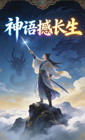 短剧《神语撼长生》海报