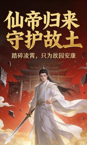 短剧《仙帝归来：守护故土》海报